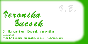 veronika bucsek business card